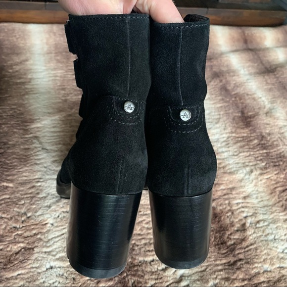 Aquatalia Ilanna Suede Black Bootie - Picture 6 of 10